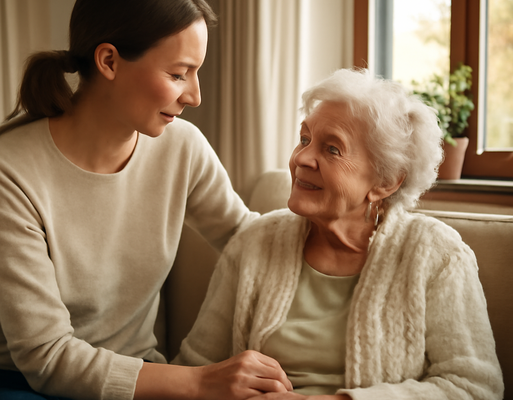 Betreuung von Angehörigen aus der Ferne in einem gemütlichen Zuhause in Mitteleuropa