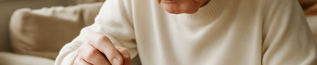 Senior beim Durchführen kleiner Reparaturen im Alltag mit praktischem Werkzeugset in hellem Wohnzimmer